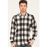 Dewberry G729 MEN'S PLAID SHIRT-BLACK | Shoptok.si