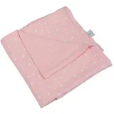 Ružičasta deka za bebe od muslina 75x75 cm –
