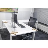 SMIT VISUAL Prozorna predelna stena, posamezna, akrilno steklo 5 mm, brez nog, VxŠ 580 x 750 mm | Shoptok.si