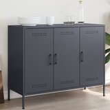 vidaXL Komoda antracitna 100,5x39x79 cm hladno valjano jeklo Cene
