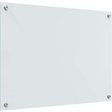 vidaXL Zaščita za kuhinjo Bela 80 x 60 x 0.8 cm kaljeno steklo | Shoptok.si