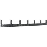 vidaXL Gabion košara U-oblike s 7 stebri železo 740x20x100 cm Cene