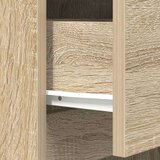 vidaXL Nočna omarica sonoma hrast 39x35x125 cm inženirski les | Shoptok.si