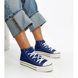 Gemre Blue high-top sneakers with thick soles Bagy Cene