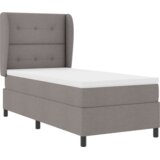 Box Spring Krevet s Madracem Taupe 100x200 cm Tkanina | shoptok.hr