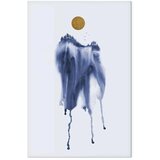  Slika - Forest in Watercolors (1-part) - Blue Hue Landscape Abstraction 40x60 | shoptok.hr