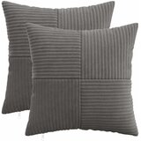  Presvlaka za jastuk 2 pcs ALMELO Tamnosiva 40 x 40 cm Kord | shoptok.hr