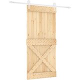  Klizna vrata s priborom za montažu 95 x 210 cm masivna borovina | shoptok.hr