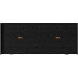vidaXL s uzglavljem s ladicama crni hrast 90 x 200 cm konstruirano drvo | shoptok.hr