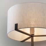  endon 72634 - podna lampa hayfield 1xE27/40W/230V braon/siva | Eponuda.com