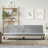 The Living Store Raztegljiv kavč z držali za skodelice svetlo sivo blago - Raztegljiv Kavč, (21494015) | Shoptok.si