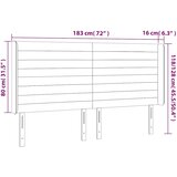  LED uzglavlje tamnozeleno 183 x 16 x 118/128 cm baršunasto | shoptok.hr