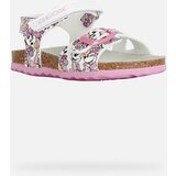 Geox White Girls Sandals Chalki - Girls | Shoptok.si