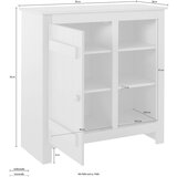 Støraa Bela omarica iz masivnega bora 90x90 cm Bertram – | Shoptok.si