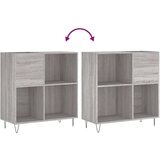 vidaXL Omarica za gramofonske plošče siva sonoma 84,5x38x89cm inž. les | Shoptok.si