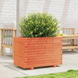  Vrtna sadilica voštano smeđe boje 70x40x49,5 cm od borovine | shoptok.hr