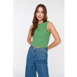Trendyol Green Crew Neck Crop Knitwear Blouse | ePonuda.com
