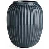 Kähler Design Antracitno siva keramična vaza Hammershoi, višina 20 cm