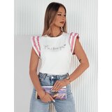 DStreet T-shirt damski AMOURI różowy Cene