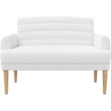  Ljubavni kauč s gumbima Bijela 116 x 67 x 80 cm Tkanina | Eponuda.ba