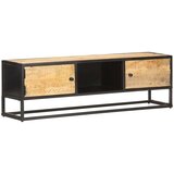 vidaXL TV omarica z izrezljanimi vrati 130x30x40 cm mangov les | Shoptok.si
