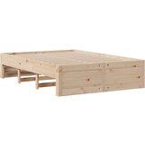 vidaXL Knjižna postelja brez vzmetnice 160x200 cm trdna borovina | Shoptok.si