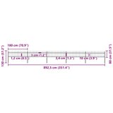  Vrtna ograda s vrhom koplja Čelik 892,5 x 80 cm Crna | Eponuda.ba