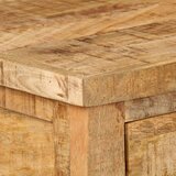 vidaXL Klubska mizica iz trdnega mangovega lesa 90x45x35 cm | Shoptok.si