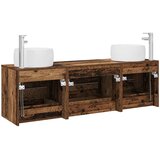  Set namještaja za kupaonicu 3 kom. Staro drvo Smeđa 49.5 x 44.5 x 66 cm | shoptok.hr