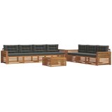  Set vanjskih sofa 8 kom. Prirodna i antracit | shoptok.hr