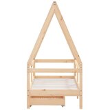  Okvir za dječji krevet s ladicama 70x140 cm od masivne borovine | Eponuda.com