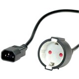 Value napajalni kabel\, vtič C14 v vtičnico zaščitnega kontakta\, črn\, 0\,3 m 19.99.1117 hladne naprave adapterski kabel črna 0.30 m, (20414601) | Shoptok.si