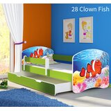  Dječji krevet ACMA s motivom, bočna zelena + ladica 160x80 cm 28 Clown Fish | shoptok.hr