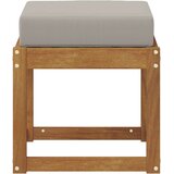  Klupa za sjedenje Prirodna i svijetlo siva 43 x 43 x 37 cm - Prirodna i svijetlo siva 40 cm Otvoreno područje nogu | shoptok.hr