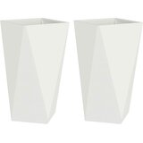  Sadilica 2 pcs Bijelo 40 x 40 x 75 cm Čelik | shoptok.hr