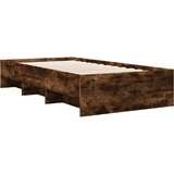  Krevetna konstrukcija s policom Dimljeni hrast 80 x 200 cm | shoptok.hr