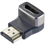 SpeaKa Professional SP-11306836 HDMI adapter [1x muški konektor HDMI - 1x ženski konektor HDMI] crna, srebrna UHD 8K @ 60 Hz, UHD 4K @ 120 Hz 90° kutno prema dolje Cijene