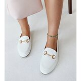 Gemre White moccasins with a buckle Erminia | Shoptok.si