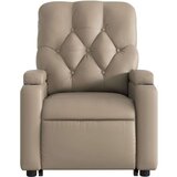 vidaXL Naslonjač na podizanje od umjetne kože boja cappuccina | shoptok.hr