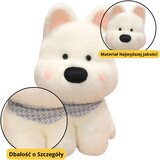Plišana igračka Pas s maramom 33cm - bijeli | Shoptok.si