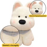 Plišana igračka Pas s maramom 33cm - bijeli | shoptok.hr