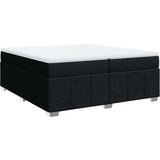 vidaXL Box spring postelja z vzmetnico črn 200x200 cm blago | Shoptok.si
