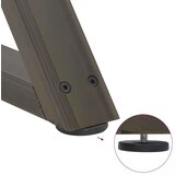  Noge jedilne mize 2 kosa Naravno jeklo 50x(72-73,3) cm Jeklo, (21828619) | Shoptok.si