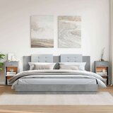 vidaXL Noćni ormarići 2 kom boja betona 35x34x65 cm konstruirano drvo | shoptok.hr