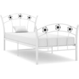  Okvir za krevet s nogometnim uzorkom bijeli metal 90 x 200 cm | shoptok.hr