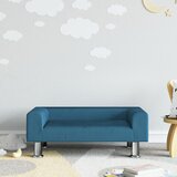 vidaXL Dječja fotelja plava 70x45x26,5 cm bar&scaron;unasta cijene