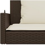  Klupa za ljuljanje s jastucima smeđa 119x56x48 cm od poliratana | Eponuda.ba