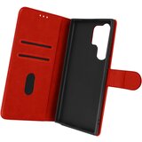 AVIZAR folio case samsung galaxy S23 ultra z držalom za kartico - rdeca, (20616645) | Shoptok.si