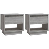 The Living Store Nočna omarica 2 kosa siva sonoma 45x34x44 cm iverna plošča - Nočna Omarica, (21421138) | Shoptok.si