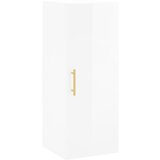 Maison Chic Stenska omarica - Zidna omarica visok sijaj bela 34,5x34x90 cm iu828, (22063390) | Shoptok.si